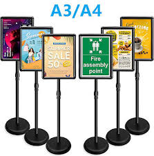 a3 a4 poster stand floor standing sign