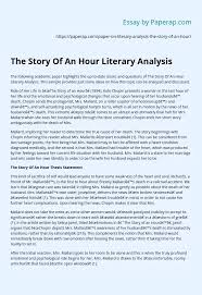 Critique paper example short story. The Story Of An Hour Literary Analysis Essay Example