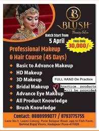 blush beauty makeup academy in hadapsar
