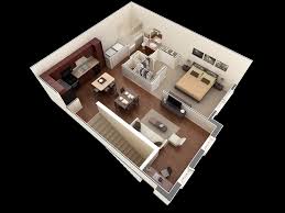 1 Bedroom Apartment House Plans