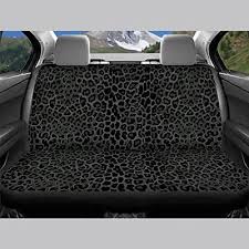 Black Leopard Print Car Seat Covers