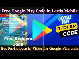 free google play redeem code in lords