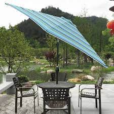 Steel Crank Lift Market Patio Umbrella