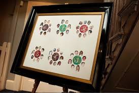 Picture Of A Fun Photo Seating Chart With Table Numbers And