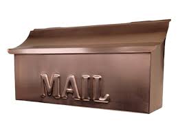 Wall Mount Copper Mailbox Solid Copper