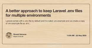 laravel env files