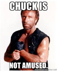 Chuck Is Not Amused. - Chuck Norris | Meme Generator via Relatably.com