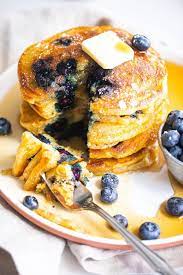 fluffy blueberry pancakes er be ready