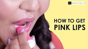 diy hacks to get pink lips