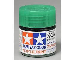 Tamiya X 25 Clear Green Gloss Finish