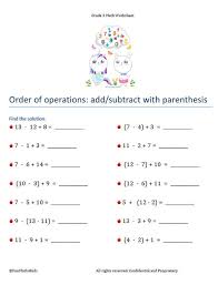 3rd Grade Math Worksheets Division