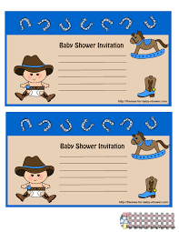 Free Printable Cowboy Cowgirl Baby Shower Invitations
