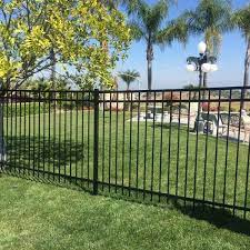 black steel adjustable fence panel