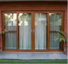 Brown Sliding Doors For Home Exterior