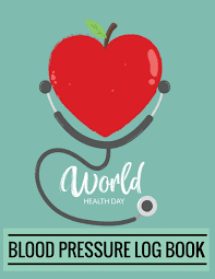 Blood Pressure Log Book Red Apple Heart Design Blood