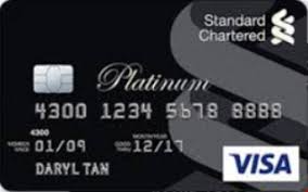 Standard Chartered Platinum Visa Credit Card December 2019