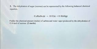 Balanced Chemical Equation C12h22o11 S
