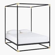 Frame Black Iron Queen Canopy Bed