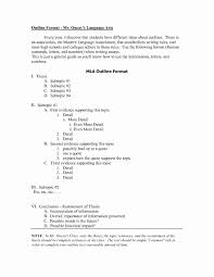 009 Example Of Outline For Research Paper Mla Format