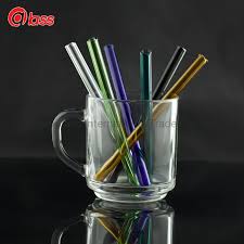 Bamboo Lid And Glass Straws Wine Glass