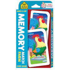 Build your own memory matching game using your own photos and play online. Memory Match Farm Card Game Sharpens Important Skills School Zone