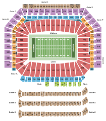 Ford Field Seating Chart Section Row Seat Number Info