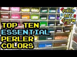 Top Ten Essential Perler Bead Colors Pixel Art Show Youtube