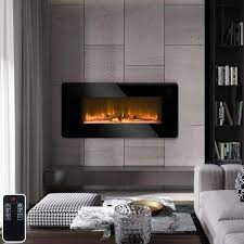 Wall Mount Electric Fireplace In