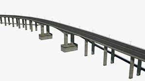 3d highway bridge model turbosquid