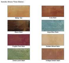 concrete stain color chart craftsman