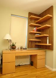 clever ways in which a corner bookshelf