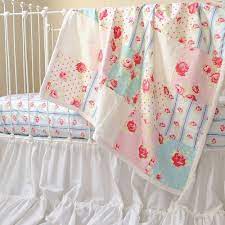 Watercolor Fl Crib Bedding Set