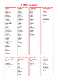 92 Free Crime And Punishment Worksheets