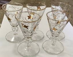 Vintage Libbey Royal Fern Cordial Glass