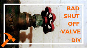 how to replace leaky water main valve
