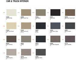 ford interior paint charts