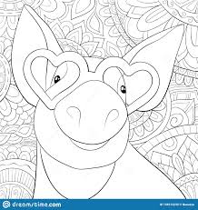 Free printable dot marker coloring pages help children learn more about letters.this set includes cute images of food & drink, one for each. Cute Adult Coloring Pages Book Page Pig Wearing Sunglasses Abstract Background Ornaments Image Relaxing Zen Art Style Sheet Approachingtheelephant