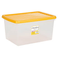 Wham Clear Box And Orange Lid 16l