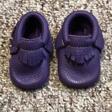 Freshly Picked Leather Baby Mocs Size 1 3 6 Months