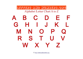 Printable A To Z Bold Letter Charts Letters And Numbers Org
