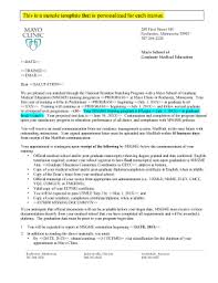 doctor appointment letter templates
