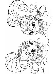 Keep the brighter shade where you want the eye to go; Shimmer And Shine On Cloud Coloring Page Free Printable Coloring Pages For Kids