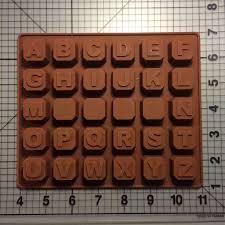 alphabet chocolate silicone mold jb