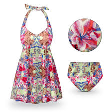 Sold Out Clearance Catalina Print Halter Or Shoulder Strap