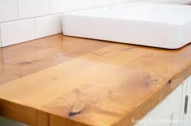 build protect a wood vanity top