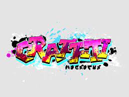 make a graffiti text design it