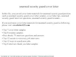 Entry Level Security Guard Cover Letter Sample Resume Penza Poisk