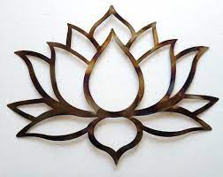 Metal Wall Art Lotus Flower