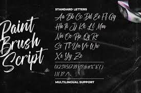 paint brush script font 1001 fonts