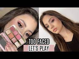 too faced let s play palette tutorial